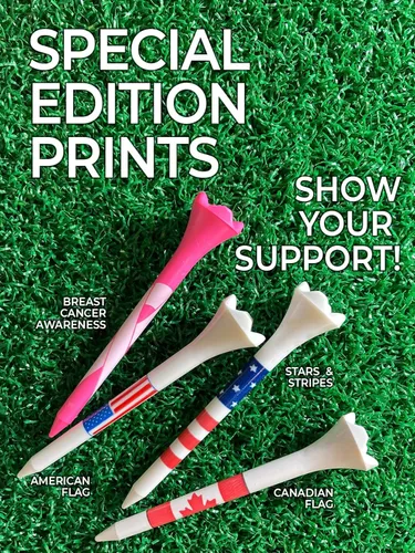 Miniatura 4 de Pride Golf Tee - Camisetas de golf de plástico de alto rendimiento, estrellas y rayas, 2-3/4 pulgadas, 100 unidades, diseñadas para menos fricción