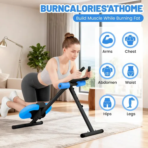 Miniatura 2 de Máquina de abdominales, máquina de entrenamiento abdominal ajustable para entrenamiento de abdominales en casa, entrenamiento abdominal