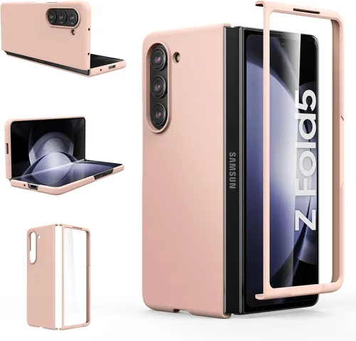 Miniatura 14 de Foluu Funda Slim Fit para Samsung Galaxy Z Fold 5, con protector de pantalla frontal integrado, cubierta protectora de PC mate ultradelgada