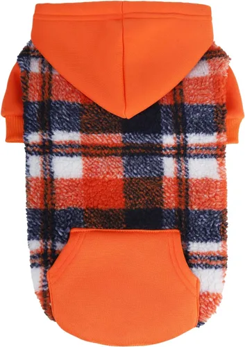 Miniatura 14 de PUPTECK Sudadera con Capucha para Perro Sudadera para Cachorro Suéter Cálido para Perro Ropa de Invierno Abrigos para Clima Frío para Perros Negro