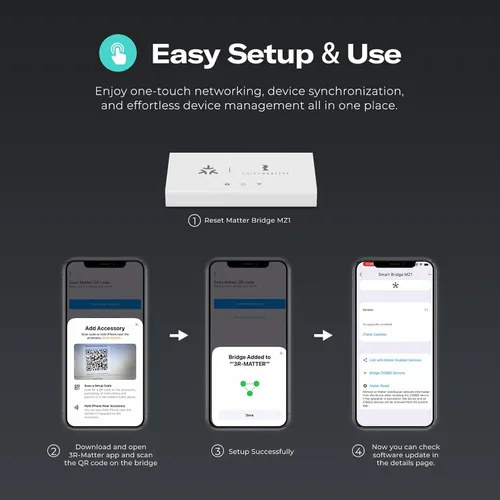 Miniatura 2 de THIRDREALITY Smart Bridge MZ1 - Conectividad Zigbee a Matter, Compatible con Google Home, Apple Home, SmartThings, Home Assistant, etc.