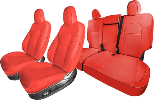 Miniatura 8 de FH Group Fundas de asiento de automóvil de ajuste personalizado hechas específicamente para Tesla Model Y Ultraflex 2020-2025, fundas de asiento