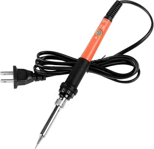 Miniatura 10 de Kit de soldador mejorado, 60 W, con temperatura ajustable, herramienta soldadora con interruptor de encendido/apagado, para reparaciones eléctricas