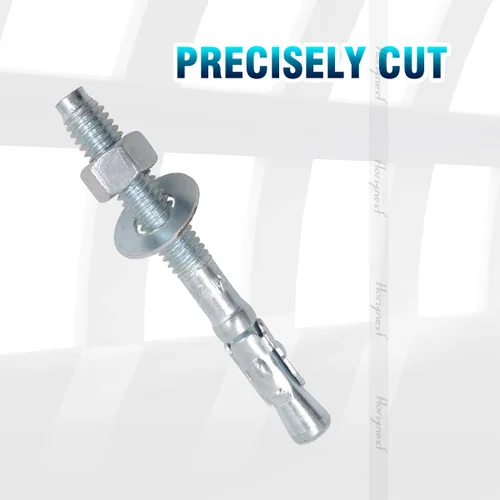 Miniatura 3 de Anclajes de hormigón 3/8, pernos de anclaje de cuña de 3/8 de acero al carbono galvanizado con arandela y tuerca, 3/8 pulgadas de diámetro exterior