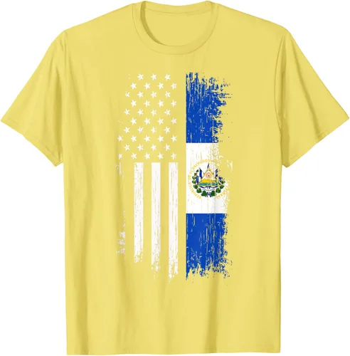 Miniatura 42 de Camiseta de la bandera de Estados Unidos salvadoreño - Camiseta de El Salvador USA