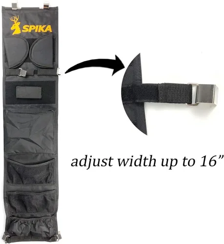 Miniatura 2 de SPIKA Organizador de panel de puerta seguro para pistola más pequeña (10 W42 H) Ancho ajustable de hasta 16 pulgadas