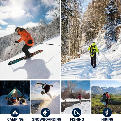 Miniatura 6 de Postropaky - Pantalones de esquí de nieve para mujer, impermeables, aislados, softshell, snowboard, cierre inferior de pierna