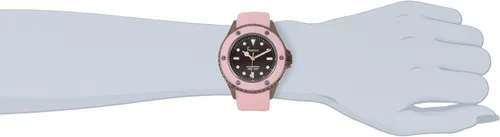 Miniatura 2 de Freelook HA9035-5C Aquajelly Correa de silicona rosa con bisel marrón reloj para mujer, Rosado, Japonés