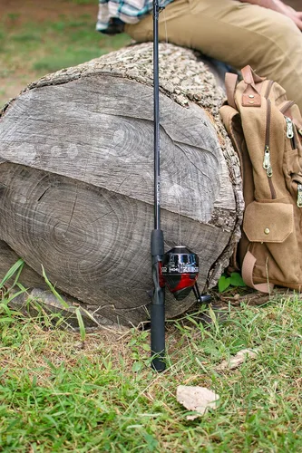 Miniatura 13 de Zebco 404 Spincast - Combo de carrete y caña de pescar, caña de fibra de vidrio duradera de 5 pies 6 pulgadas, 2 piezas con mango EVA, carrete