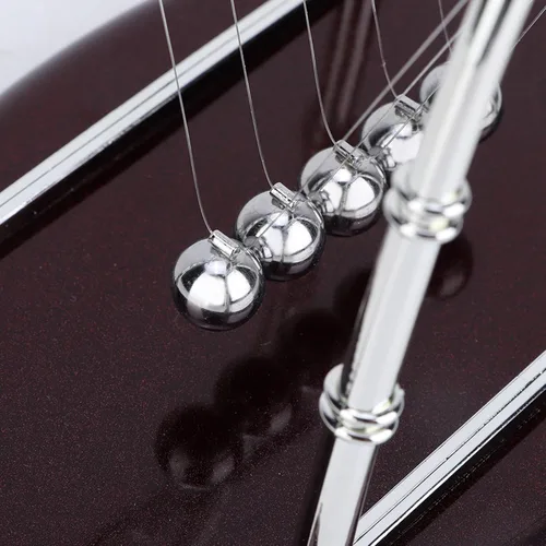 Miniatura 7 de Newtons - Bolas de equilibrio para cuna, bolas cinéticas oscilantes, bolas de equilibrio educativas de física, bolas de equilibrio de escritorio