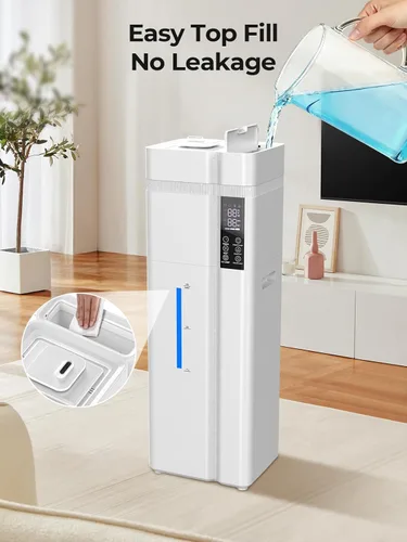Miniatura 6 de Humidificador grande de 13L/3.43 galones, cobertura de 800 pies cuadrados, tiempo de funcionamiento de 100 horas, control de humedad automático