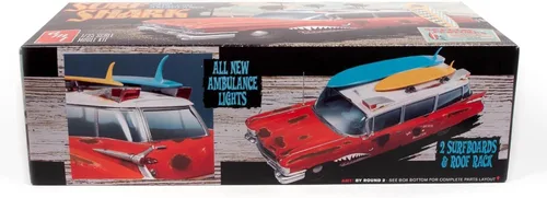 Miniatura 4 de Skill 2 Model Kit 1959 Cadillac Ambulance Surf Shark Escala 1/25 Modelos por AMT