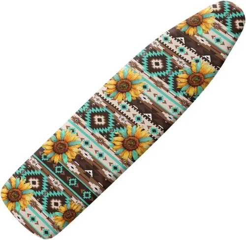 Miniatura 23 de Funda para tabla de planchar con estampado de rosas vintage con gancho y bucle, sujetadores ajustables, fundas protectoras para tabla de planchar