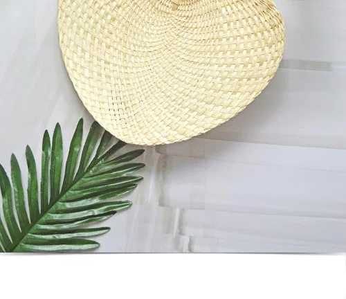 Miniatura 9 de TJCGCKK - Ventilador de paja tejida hecha a mano para verano, ventilador de mano de ratán, rafia, caña de caña, ventilador de paleta manual natural