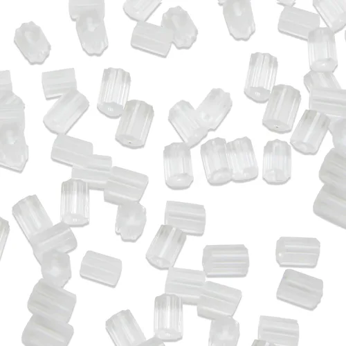 TOAOB - 144 piezas de repuesto de silicona transparente para aretes, almohadillas de goma de seguridad, topes de repuesto de 0.098 x 0.198 pulgadas