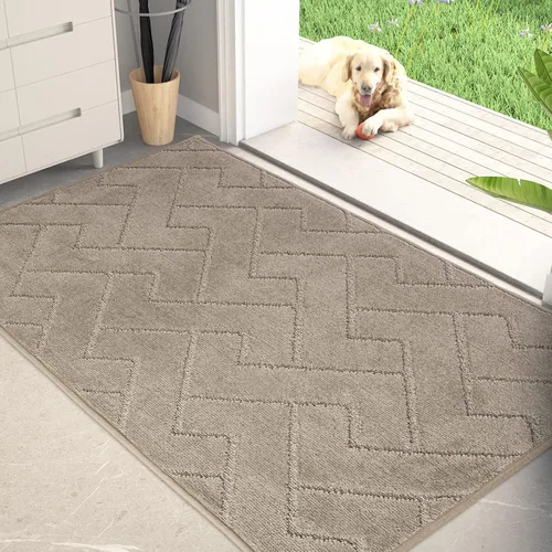 Miniatura 74 de PURRUGS Alfombra de fácil cuidado de 6 x 9 pies, antideslizante, lavable a máquina, tapete para puerta de perro, resistente a las manchas