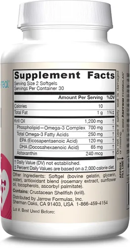 Miniatura 10 de Aceite de krill de Jarrow Formulas , NKO60, 1, 1