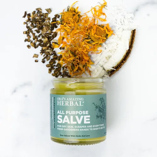 Miniatura 5 de Ora's Amazing Herbal Salvamento multiusos, bálsamo curativo para la piel con árbol de té, caléndula de consuelda, plátano, tomillo, cera de abejas