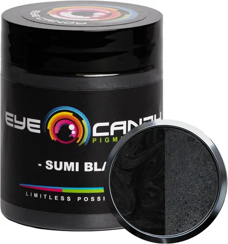 Miniatura 10 de Eye Candy Pigments Premium - Polvo de mica negra Yoru Black (0.88 oz), para epoxi, resina, jabón, pintura, carpintería, vertido acrílico, bombas