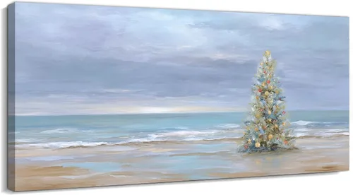 Miniatura 13 de GUTTATY Lienzo decorativo para pared, cuadros del océano, pintura de arte costero para decoración de pared de sala de estar, póster de mar, arte