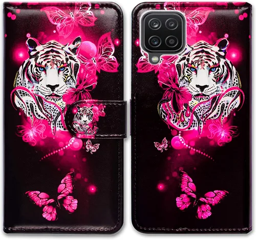 Miniatura 11 de Bcov Funda para Galaxy A12, colibrí en flores pájaro de cuero con tapa para teléfono con ranura para tarjeta soporte para Samsung Galaxy A12 2021