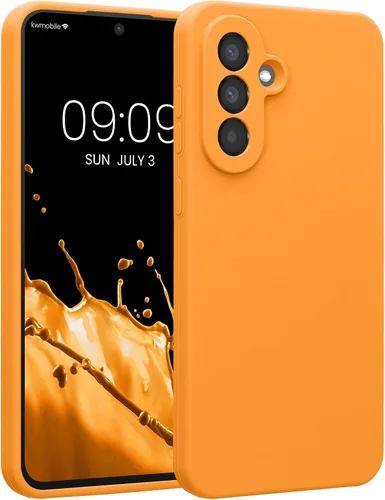 Miniatura 72 de kwmobile Funda compatible con Samsung Galaxy A13 4G - Funda delgada de silicona TPU - Acabado suave al tacto - Amarillo radiante