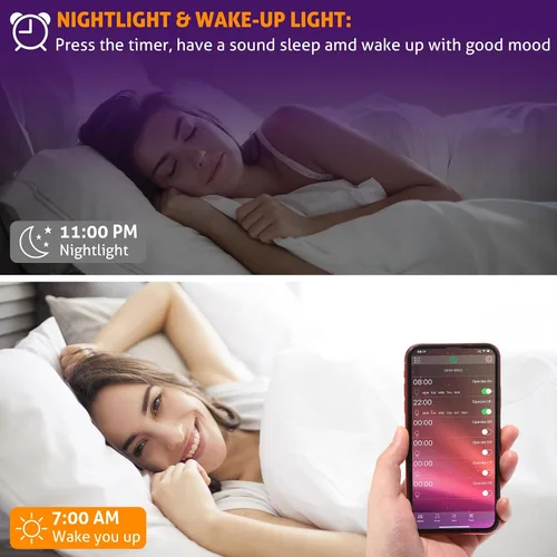Miniatura 5 de WICHEMI Luces LED para escaparate, Bluetooth, control de aplicación, módulos LED para letreros de 100 pies, 200 unidades, 3 LED, 5050 SMD, RGB, tira