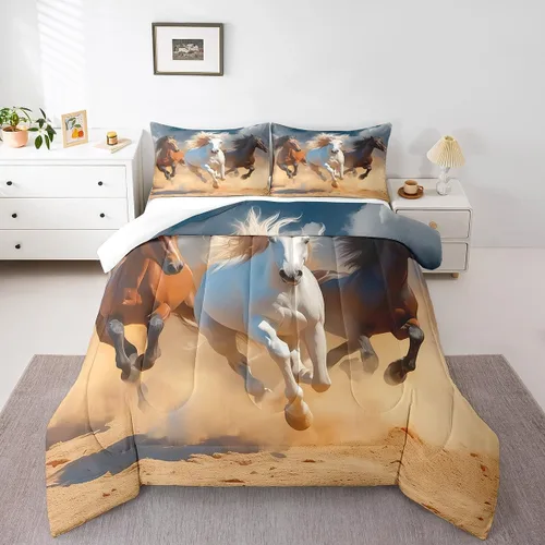 Miniatura 14 de Juego de ropa de cama de hurón tamaño individual para niños, diseño de dibujos animados de hurones para niños, bonito edredón acolchado de animales