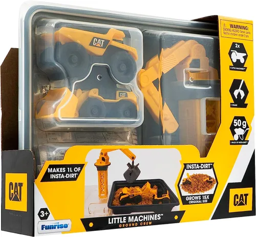 Miniatura 3 de CatToysOfficial, Juego de Vehículos CAT Little Machines Ground Crew con Insta-Dirt, juguetes sensoriales para niños a partir de 3 años