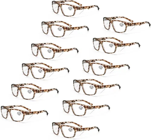 Miniatura 63 de ProtectX Lentes de lectura elegantes para mujeres y hombres, antivaho y antiarañazos, protección UV, gafas de seguridad antiimpactos