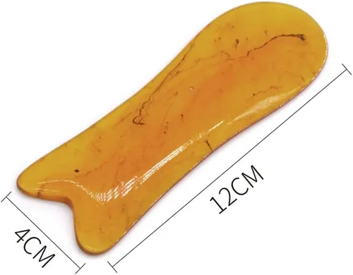Miniatura 3 de HEALLILY Juego de 5 tablas de raspado de cera de abeja natural para herramienta de masaje Gua Sha en la cara, cuello, espalda, hombro, pierna, pie