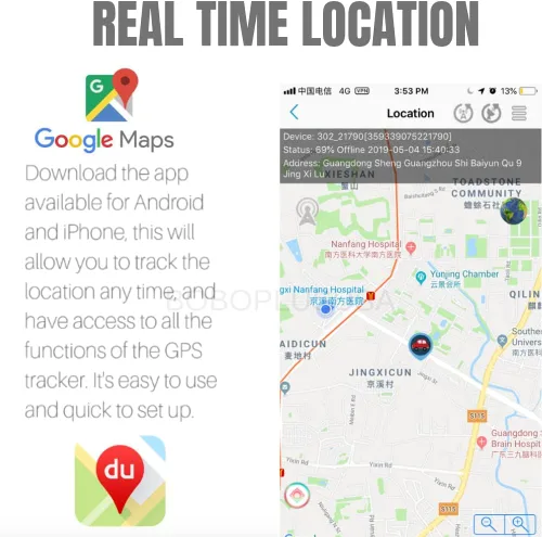Miniatura 5 de Rastreador GPS - Mini grabadora activada por voz Grabación de audio en tiempo real WiFi/GSM