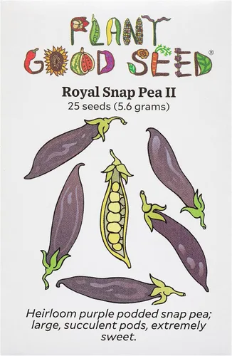 Miniatura 4 de Plant Good Seed Semillas orgánicas de guisantes cascadia Sugar Snap – Paquete de 25, semillas tradicionales para plantar verduras – Suministros