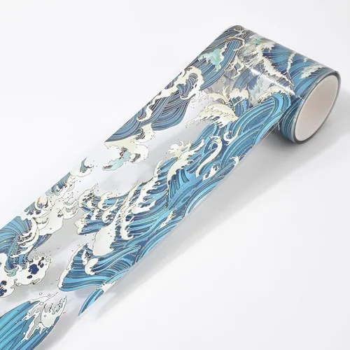 Miniatura 8 de Washi Tape - Cinta adhesiva decorativa de PET para manualidades, diarios, planificadores, suministros de álbumes de recortes, calcomanías de diseño