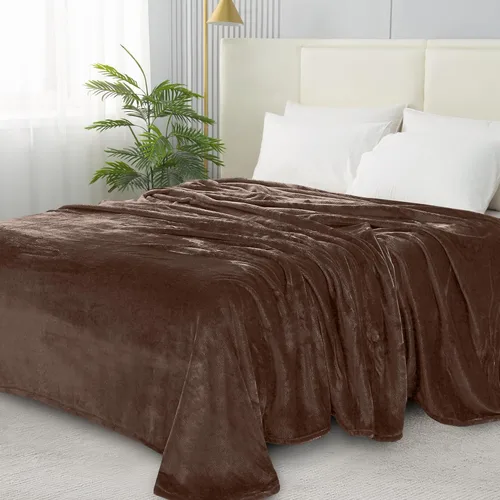 Miniatura 23 de Elegant Comfort Manta ultrasuave de microterciopelo de lujo, suave, mullida, tamaño matrimonial/queen, verde