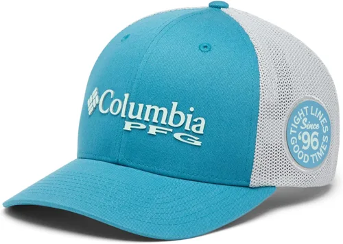 Miniatura 699 de Columbia - Gorra de malla con bandera con árboles unisex para adultos, corona alta