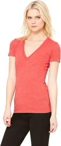 Miniatura 4 de Bella Canvas 8435 Ladies' Triblend Short-Sleeve Deep V-Neck T-Shirt
