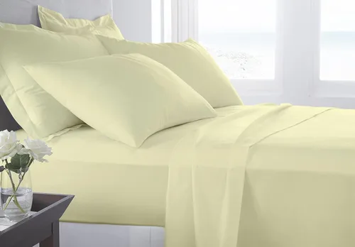 Miniatura 15 de Juego de ropa de cama de lujo de 4 piezas, 800 hilos, 100% algodón ultra suave, color negro, juego de ropa de cama transpirable de algodón de fibra