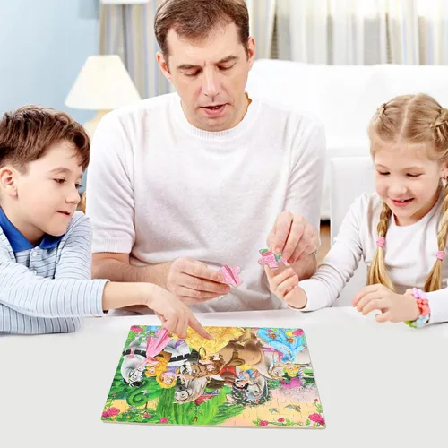 Miniatura 4 de Rompecabezas para niños de 4 a 6 años, rompecabezas de 100 piezas para niños de 6 a 8 años, rompecabezas de aprendizaje educativo para niños y niñas