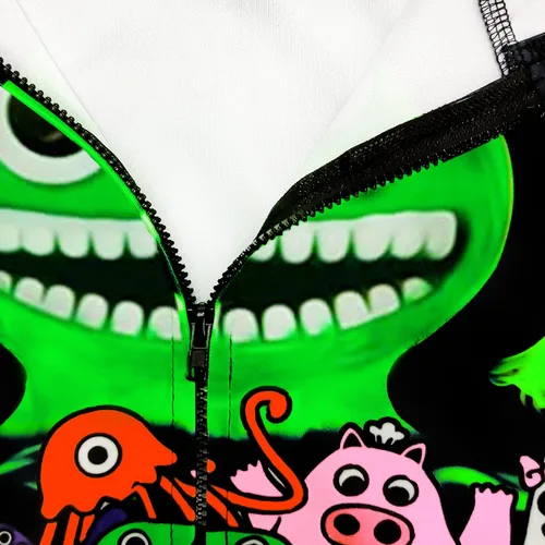 Miniatura 3 de SHDEMY Boys Garten of Banban Hoodies Kids Cartoon Game Monster Zip Up Sweatshirt Horror Jacket Novelty Party Outfit