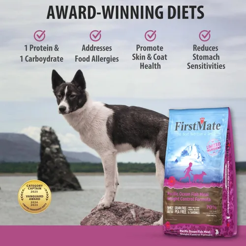 Miniatura 7 de FirstMate Pet Foods Alimento seco para perros – Ingrediente limitado Fórmula de control de peso de comida de pescado del océano Pacífico – Receta