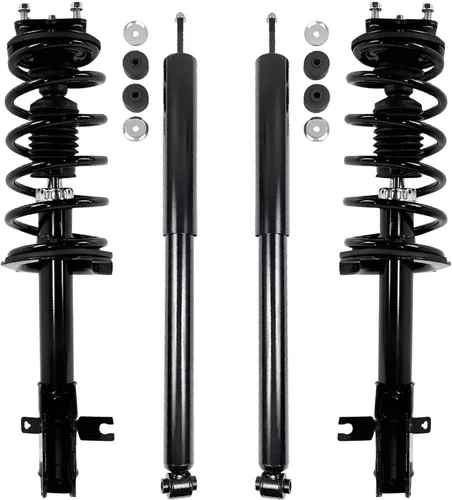 Miniatura 35 de Detroit Axle - Amortiguadores de puntales RWD para Infiniti G35 03-06, 2 amortiguadores traseros, 2 puntales delanteros y muelles helicoidales 2003