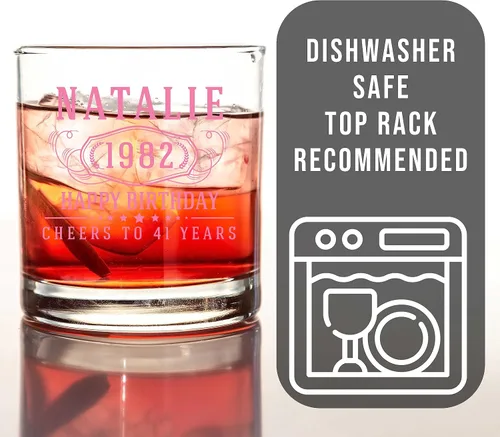Miniatura 3 de Vaso de whisky impreso personalizado de 11 onzas, regalos personalizados para hombres, él, día del padre, taza de cóctel con nombre personalizado