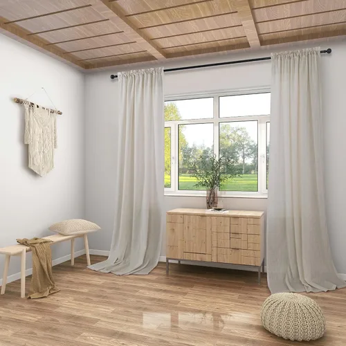 Miniatura 99 de KOUFALL Juego de 2 cortinas de puerta francesa, cortinas de lino para puerta/ventana, cortina transparente boho para cristal lateral delantero
