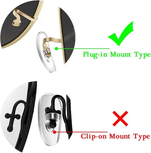 Miniatura 3 de Reemplazo de clip de 0.630 in, 2 almohadillas nasales para RayBAN Aviator RB3025 3026 Kits de reparación de gafas de sol, dorado