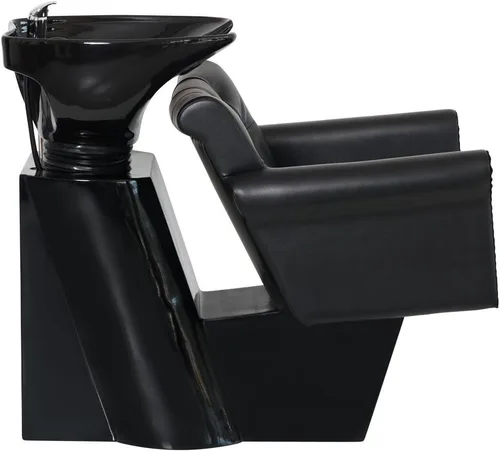 Miniatura 8 de Buy-Rite Chelsea - Unidad de lavado a contracorriente de champú, silla copetuda, cojín extraíble, cuenco de porcelana inclinable, grifo de una sola