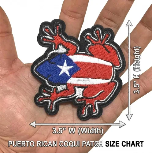 Miniatura 3 de Parche para planchar con bandera de Puerto Rico Boricua Puerto Rico PR Quality Design Accesorio Ropa Jeans Mochilas Camisa, Sombreros Chaquetas