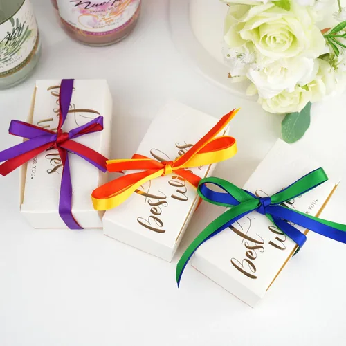 Miniatura 5 de Cinta de satén arco iris multicolor de 3/8 pulgadas, surtido de 6 rollos de cinta delgada de arco iris para envolver, tarjeta de invitación, Arco