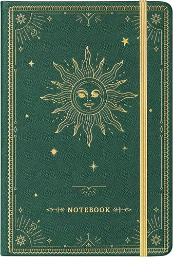 Miniatura 20 de Artfan Cuaderno/diario a rayas – Cuaderno clásico de piel sintética de papel grueso de alta calidad con bolsillo + separadores de páginas, regalos
