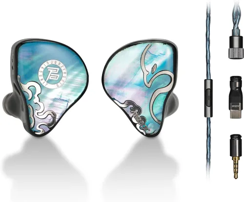 HiFiGo Juzear Defiant Gamefidelity Edition Gaming IEMs, auriculares híbridos con cable 1DD+3BA, monitores intrauditivos con aislamiento de ruido con
